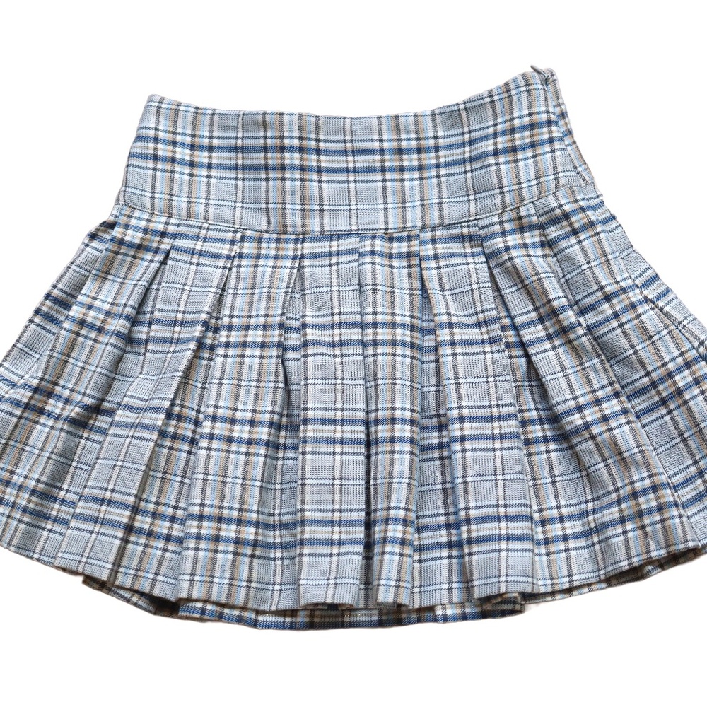 ZARA Preppy Plaid Pleated Skirt